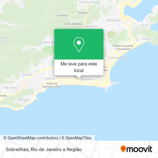 Sobreilhas mapa