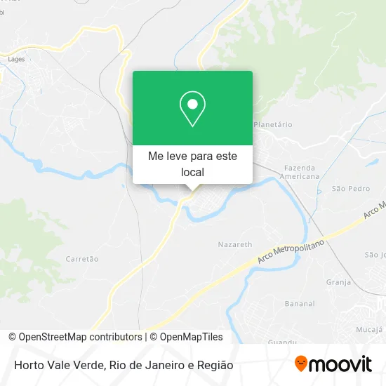 Horto Vale Verde mapa