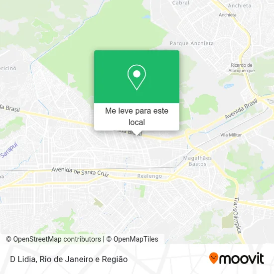 D Lidia mapa