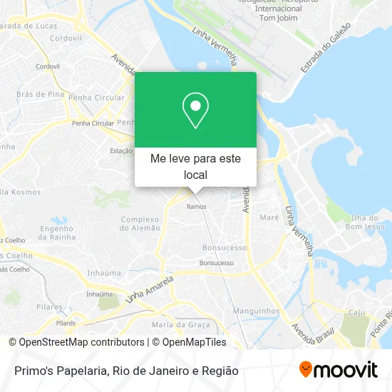 Primo's Papelaria mapa