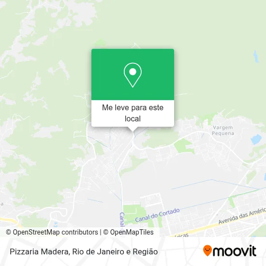 Pizzaria Madera mapa