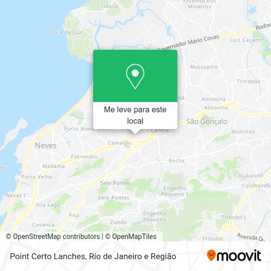 Point Certo Lanches mapa