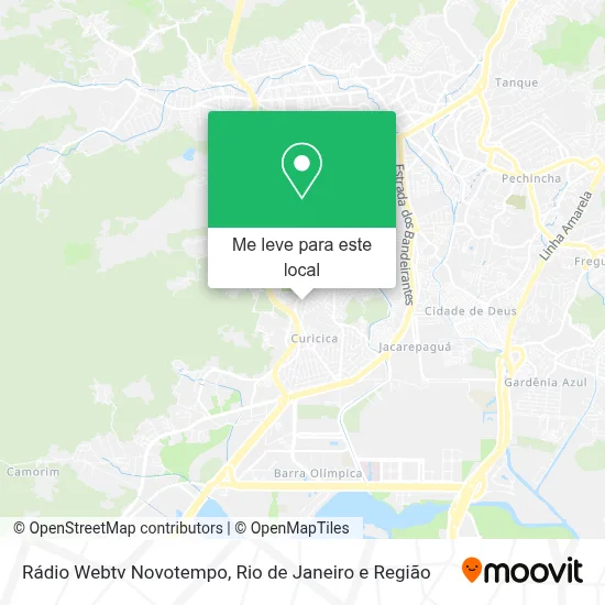 Rádio Webtv Novotempo mapa