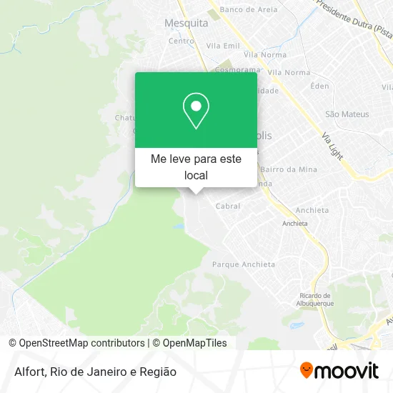 Alfort mapa