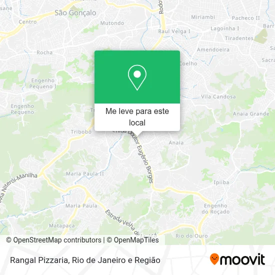 Rangal Pizzaria mapa