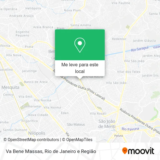 Va Bene Massas mapa