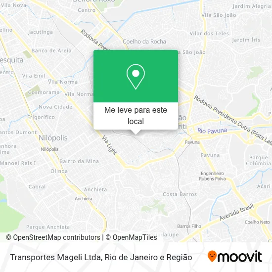 Transportes Mageli Ltda mapa