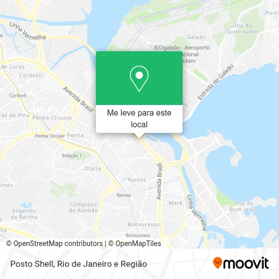 Posto Shell mapa
