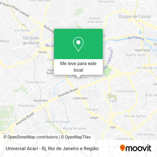 Universal Acari - Rj mapa
