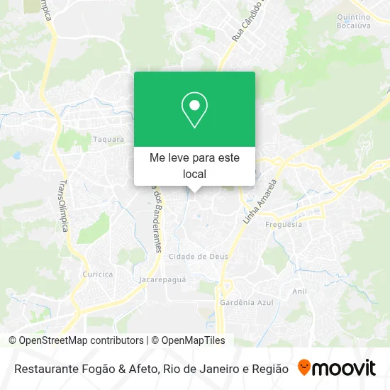 Restaurante Fogão & Afeto mapa