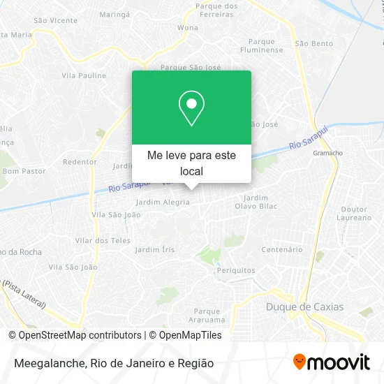 Meegalanche mapa