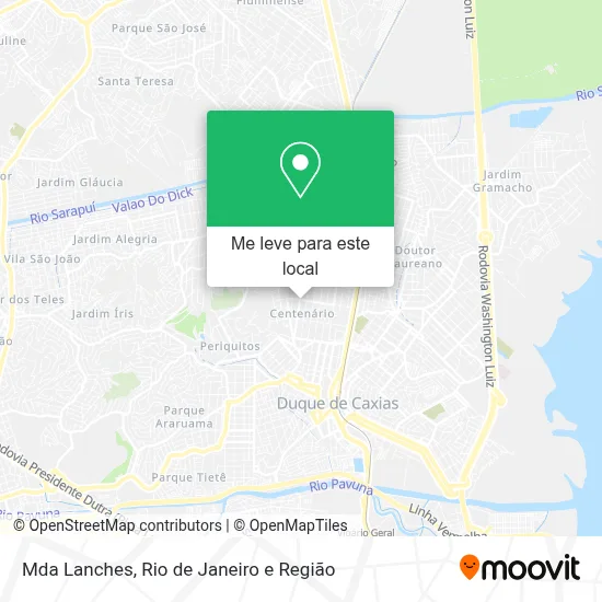 Mda Lanches mapa