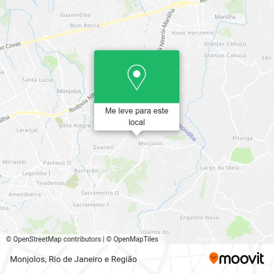 Monjolos mapa