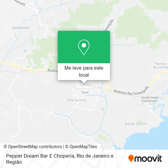 Pepper Dream Bar E Choperia mapa