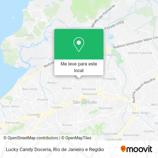 Lucky Candy Doceria mapa
