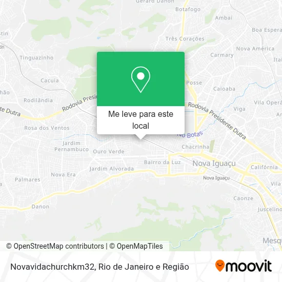 Novavidachurchkm32 mapa