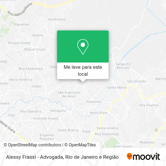 Alessy Frassi - Advogada mapa