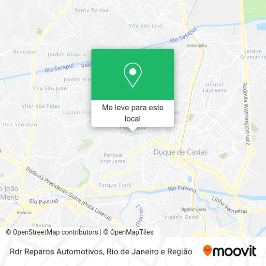Rdr Reparos Automotivos mapa