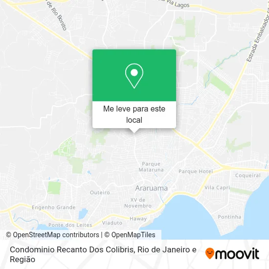 Condominio Recanto Dos Colibris mapa