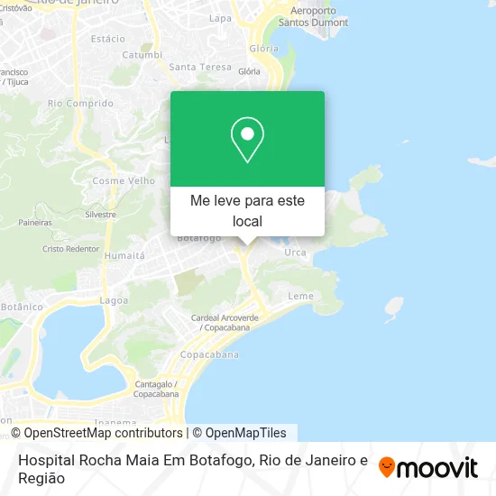 Hospital Rocha Maia Em Botafogo mapa