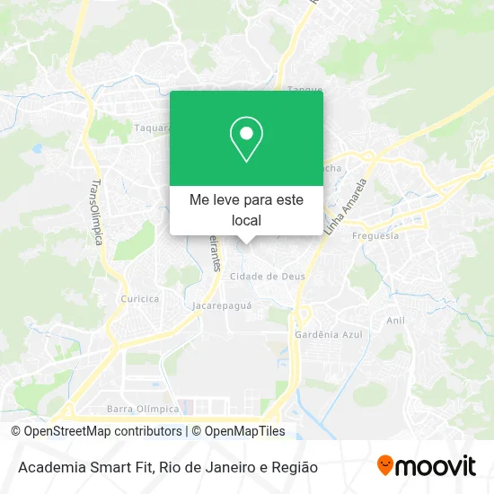 Academia Smart Fit mapa