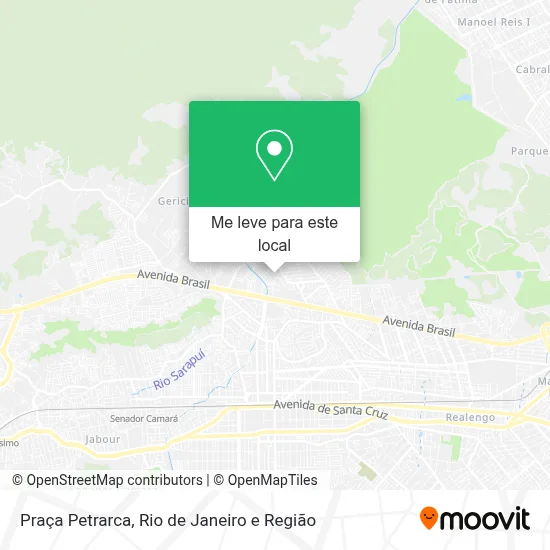 Praça Petrarca mapa