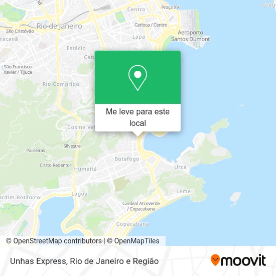 Unhas Express mapa