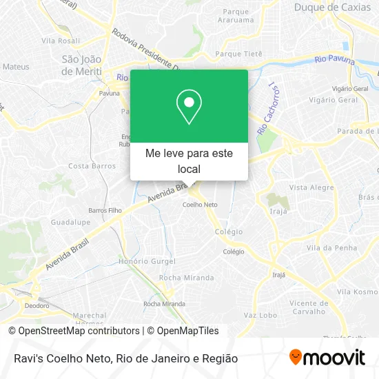 Ravi's Coelho Neto mapa