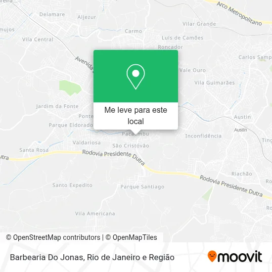 Barbearia Do Jonas mapa