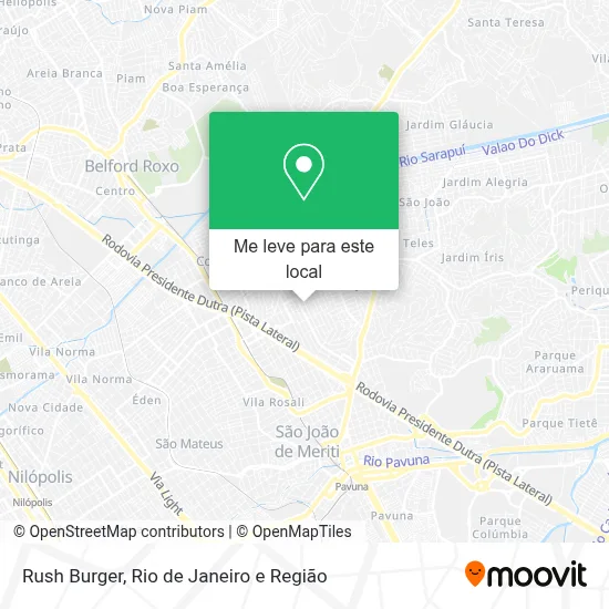 Rush Burger mapa