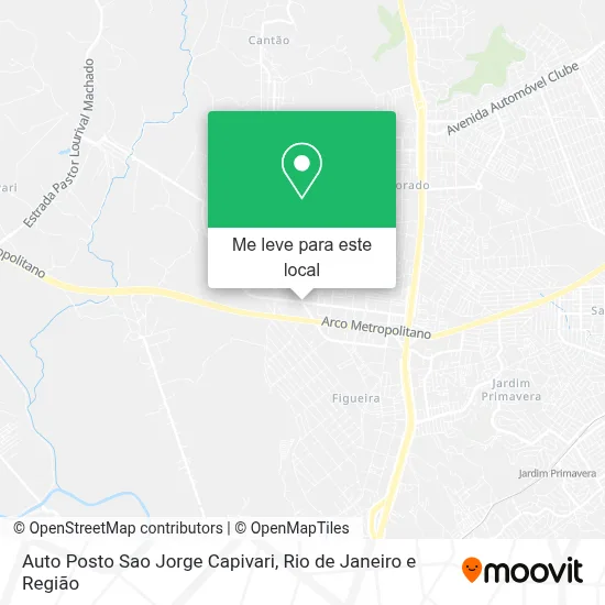 Auto Posto Sao Jorge Capivari mapa