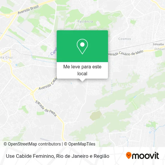 Use Cabide Feminino mapa