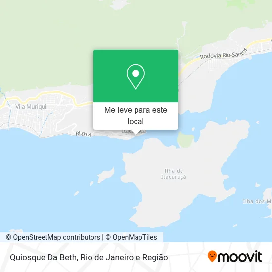 Quiosque Da Beth mapa