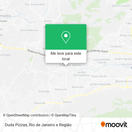 Duda Pizzas mapa