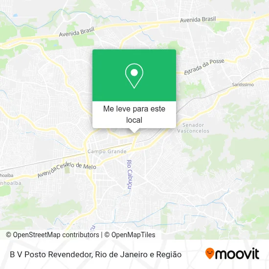 B V Posto Revendedor mapa