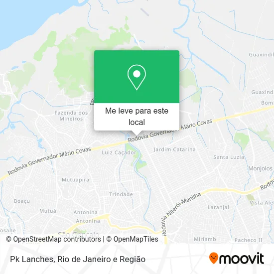 Pk Lanches mapa