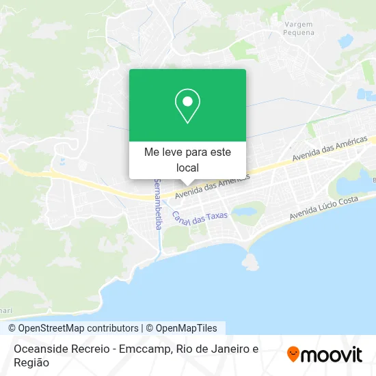 Oceanside Recreio - Emccamp mapa
