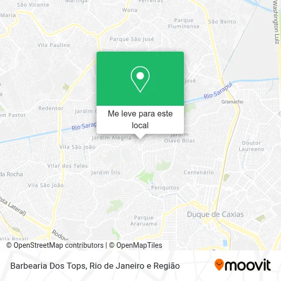 Barbearia Dos Tops mapa