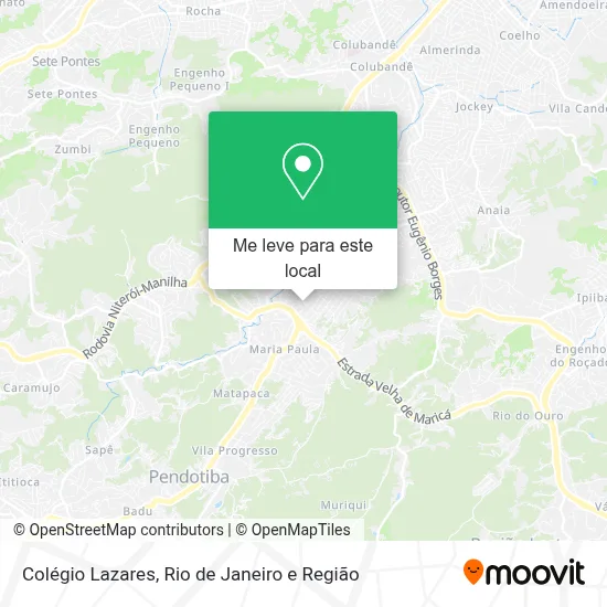 Colégio Lazares mapa