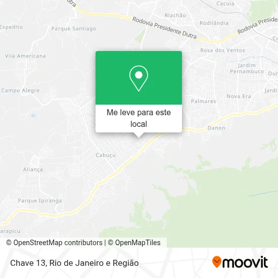 Chave 13 mapa