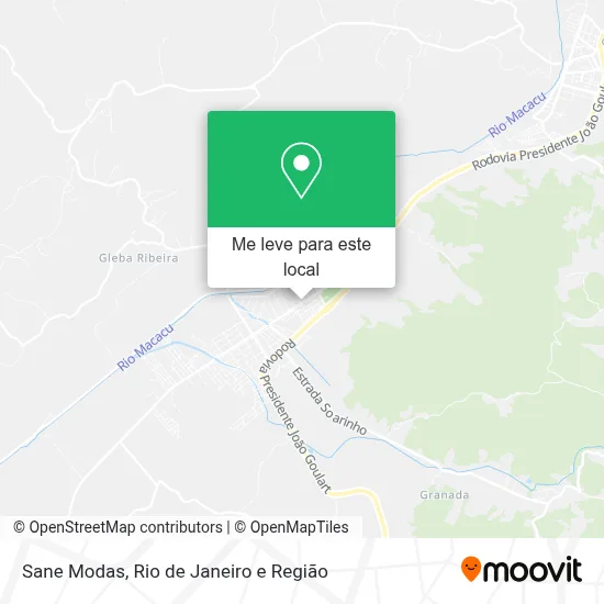 Sane Modas mapa