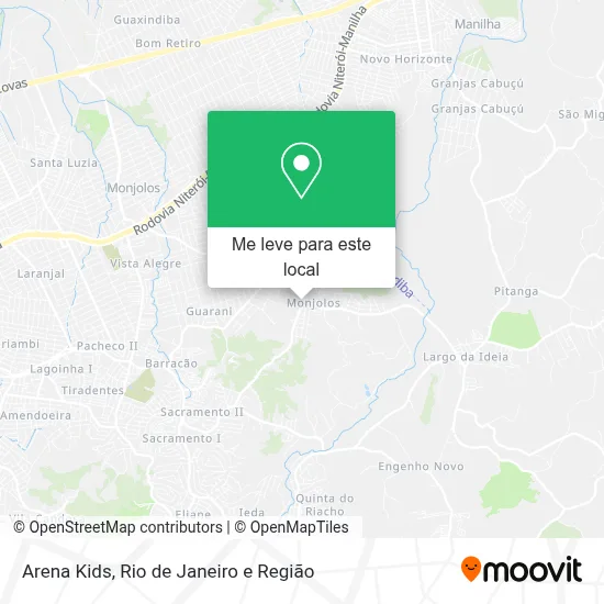 Arena Kids mapa