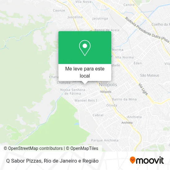 Q Sabor Pizzas mapa