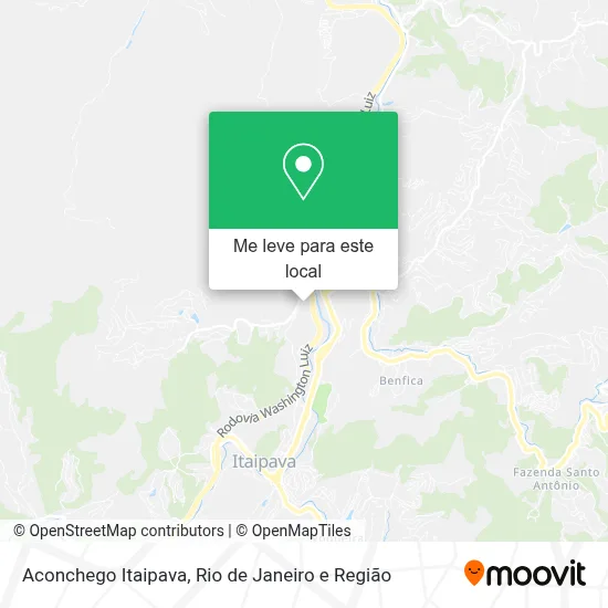 Aconchego Itaipava mapa