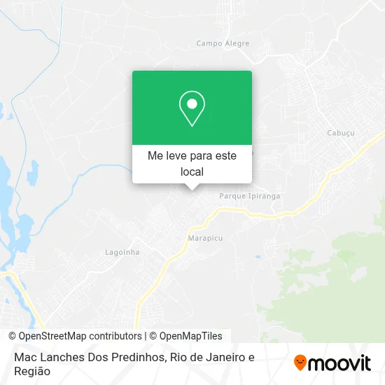 Mac Lanches Dos Predinhos mapa
