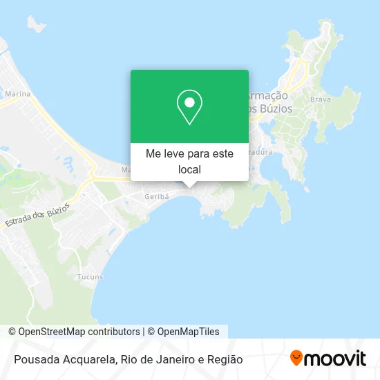 Pousada Acquarela mapa