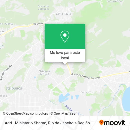 Add - Ministerio Shama mapa