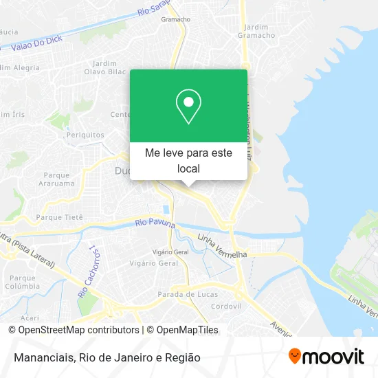Mananciais mapa