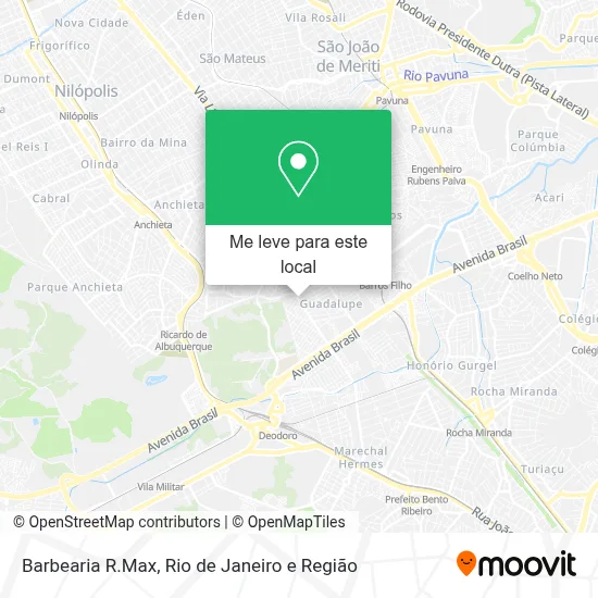 Barbearia R.Max mapa