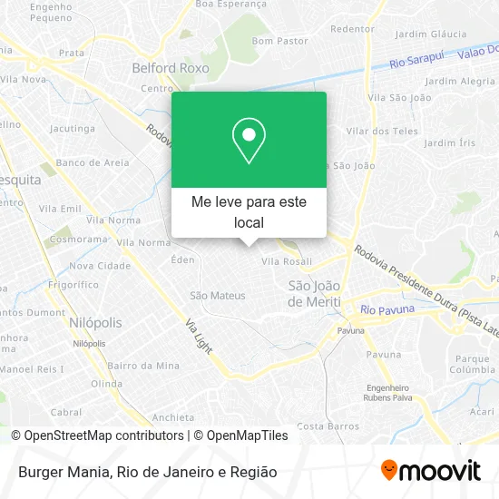Burger Mania mapa